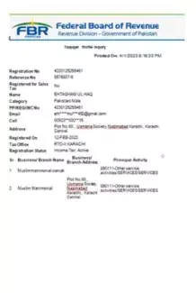 Government Registered Muslim Matrimonial Service Registration Certificate